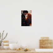 Poster - Stel Liefde Kus (Keuken)