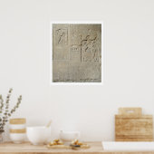 Poster Stele des colliers, Hormin recevant l'or (Cuisine)