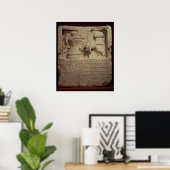 Poster Stele du meunier Marcus Careius Asisa (Bureau à domicile)