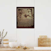 Poster Stele du meunier Marcus Careius Asisa (Cuisine)