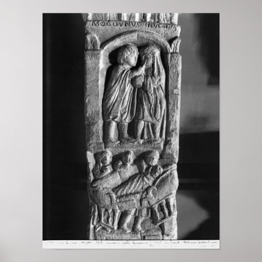 Poster Stèle funéraire représentant un médecin (Devant)