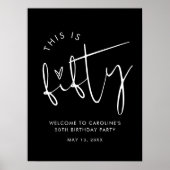 Poster STELLA 50e fête d'anniversaire Bienvenue (Devant)