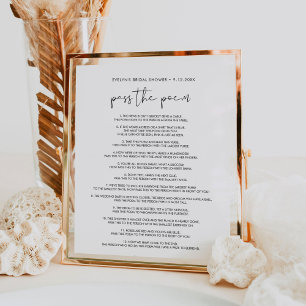 Poster STELLA Adresse du panneau Baby shower Enveloppe