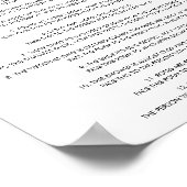 Poster STELLA Adresse du panneau Baby shower Enveloppe (Coin)