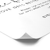 Poster STELLA Bouteille à vin Guichet Mariage du livre (Coin)