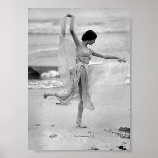 Poster Stella, Danseur, Plage, Vintage (Devant)
