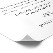 Poster STELLA En remplacement des faveurs Signet Mariage (Coin)