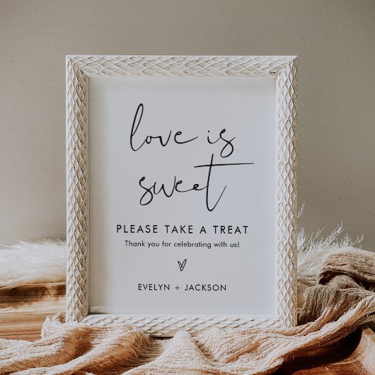 Poster STELLA Love is Sweet Wedding Favors Signer