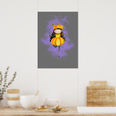 Poster Stellalunarts Citrouille Halloween mignonne fille (Cuisine)