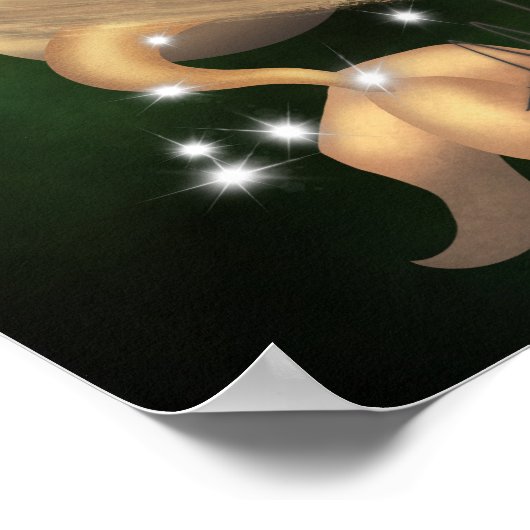 Poster Stellar Capricorn Saturn Zodiac (Coin)