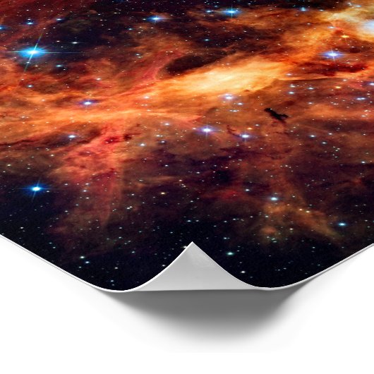 Poster Stellar Nursery R136 Tarantula Nebula NASA Photo (Coin)