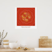 Poster Stellations en spirale (Cuisine)
