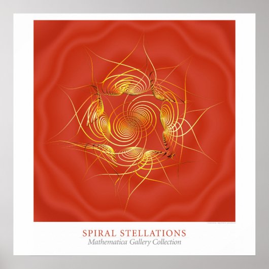 Poster Stellations en spirale (Devant)