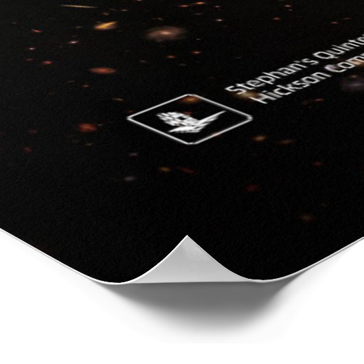 Poster Stephan’s Quintet, Hickson Compact Group 92 (JWST) (Coin)