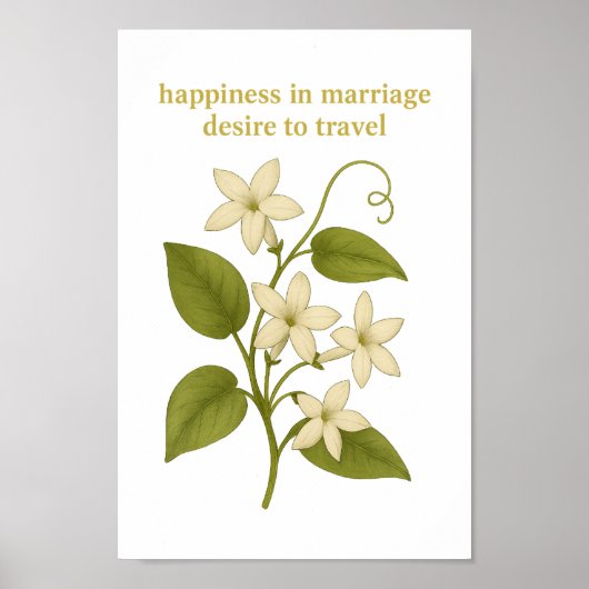 Poster Stephanotis — Le bonheur dans le mariage (Devant)