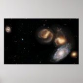 Poster Stephan's Quintet Galaxies (Devant)