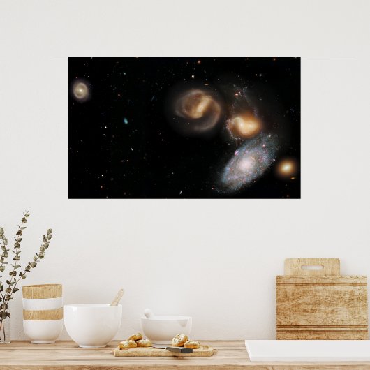 Poster Stephan's Quintet Galaxies (Cuisine)