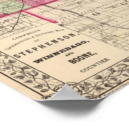 Poster Stephenson, Winnebago, comtés de Boone (Coin)