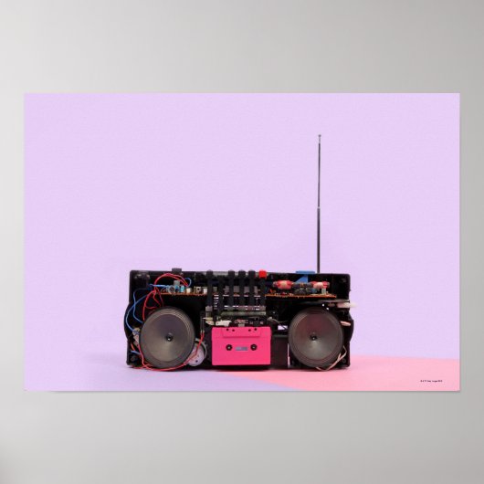 Poster Stéréo portable démantelé (Devant)