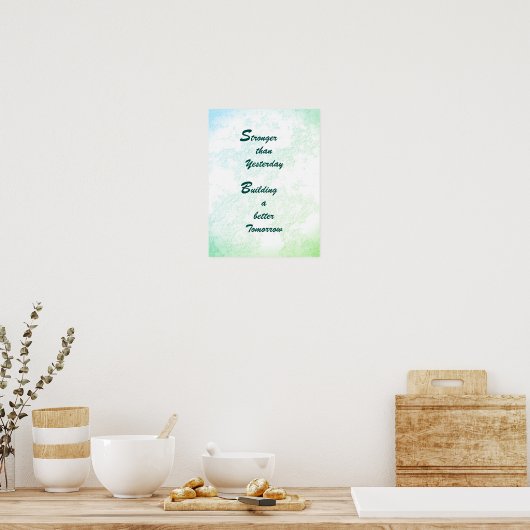 poster "Sterker dan gisteren" (Keuken)