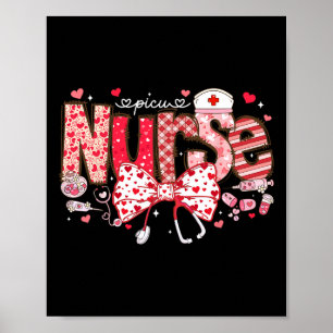 Poster Stéthoscope d'infirmière Picu noeud papillon Coque