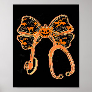 Poster Stethoscope Infirmière Halloween Infirmière Soky C