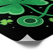 Poster Stéthoscope Shamrock Cadeaux de la Saint-Patrick p (Coin)