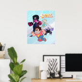 Poster Steven Universe | Crystal Gem Group Action (Bureau à domicile)