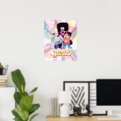 Poster Steven Universe | Crystal Gem Group Huddle (Bureau à domicile)