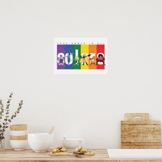 Poster Steven Universe - L'Amour Arrive Dans Toutes Les C (Cuisine)