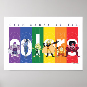 Poster Steven Universe - L'Amour Arrive Dans Toutes Les C
