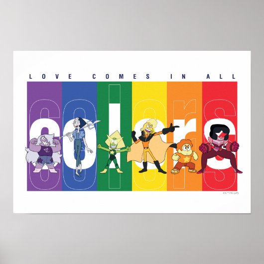 Poster Steven Universe - L'Amour Arrive Dans Toutes Les C (Devant)