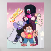 Poster Steven Universe | Pose du groupe Crystal Gem (Devant)
