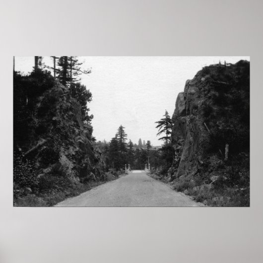 Poster Stevenson Pass, WA View North Bank Highway (Devant)