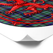 Poster Stevenson Tartan Scottish Plaid Lion Rampant (Coin)
