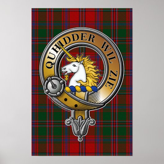 Poster Stewart Appin Tartan & Badge (Devant)