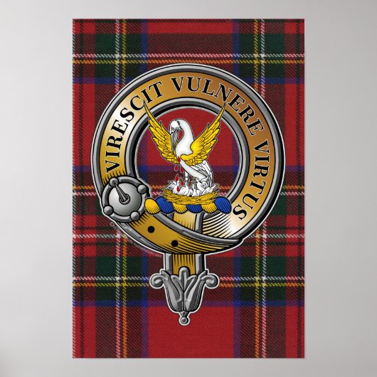 Poster Stewart Tartan & Badge (Devant)