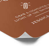 Poster Stick en terre cuite Laisser l'amour Mariage brill (Coin)