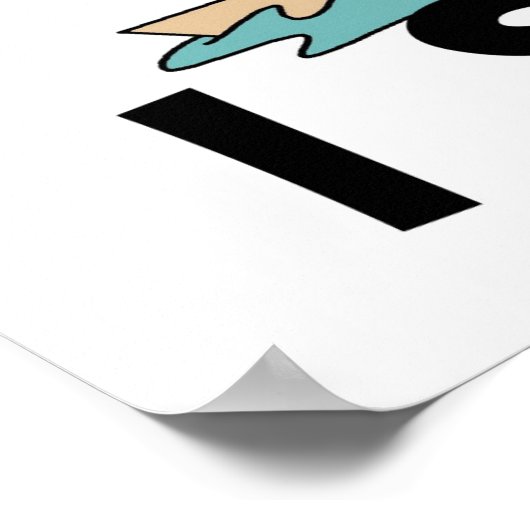 Poster Stick Figure Boy I Sail (Coin)