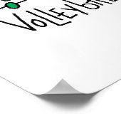 Poster Stick Figure Girls Volleyball T-shirts et cadeaux (Coin)