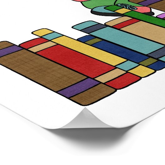 Poster Stick Figure Kids Reading is Fun (Coin)