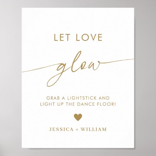 Poster Stick Gold Script Let Loss Llow Mariage Llow Stick (Devant)