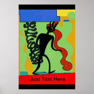 Poster Stick Man, Ajouter du texte