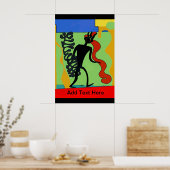 Poster Stick Man, Ajouter du texte (Cuisine)