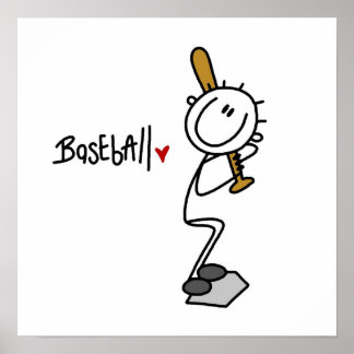 Poster Stick masculin de base-ball T-shirts et cadeaux