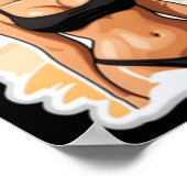 Poster Sticker de plage Kim Kardashian (Coin)