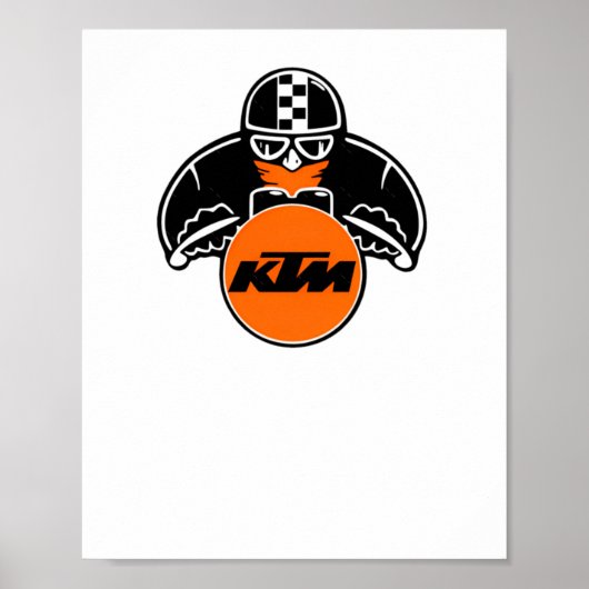 Poster Sticker du logo Ktm4 (Devant)