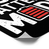 Poster Sticker en mode batterie basse (Coin)