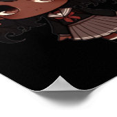 Poster Sticker en uniforme de l'école Chibi (Coin)