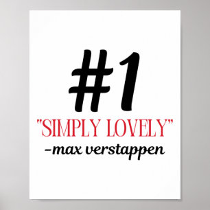 Poster Sticker F1 Max Simply Lovely